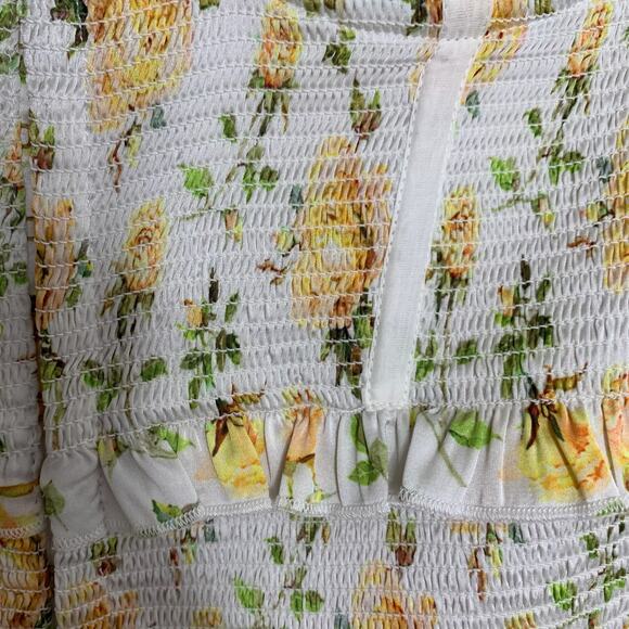 V. Chapman X REVOLVE Drew Mini Dress Smocked Womens Size 2 Floral - Picture 8 of 16